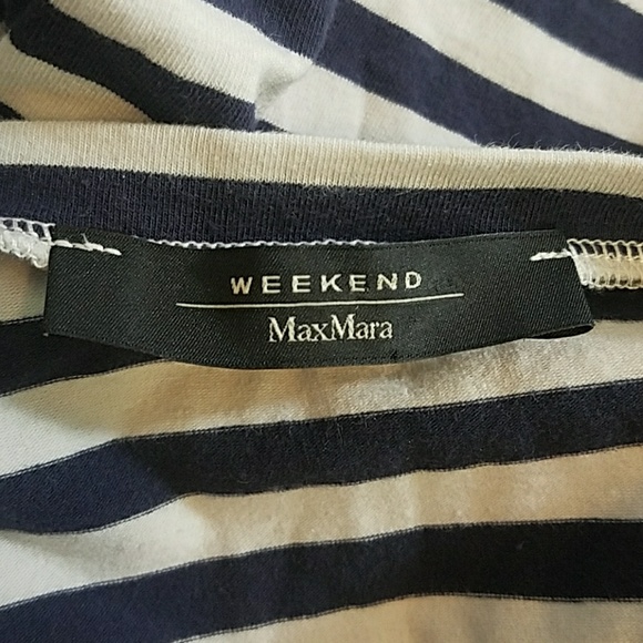 MAX MARA WEEKEND 3/4 SLEEVE EMBELLISHED TEE - Picture 6 of 7